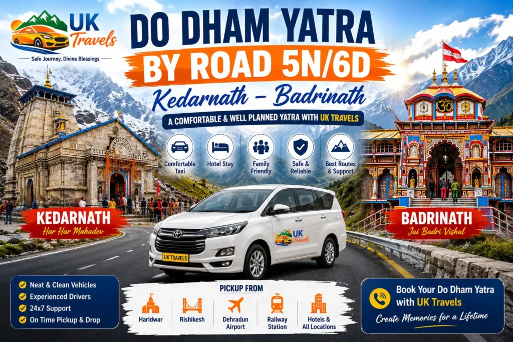 Do Dham Yatra By Road 5N6D – Kedarnath Badrinath